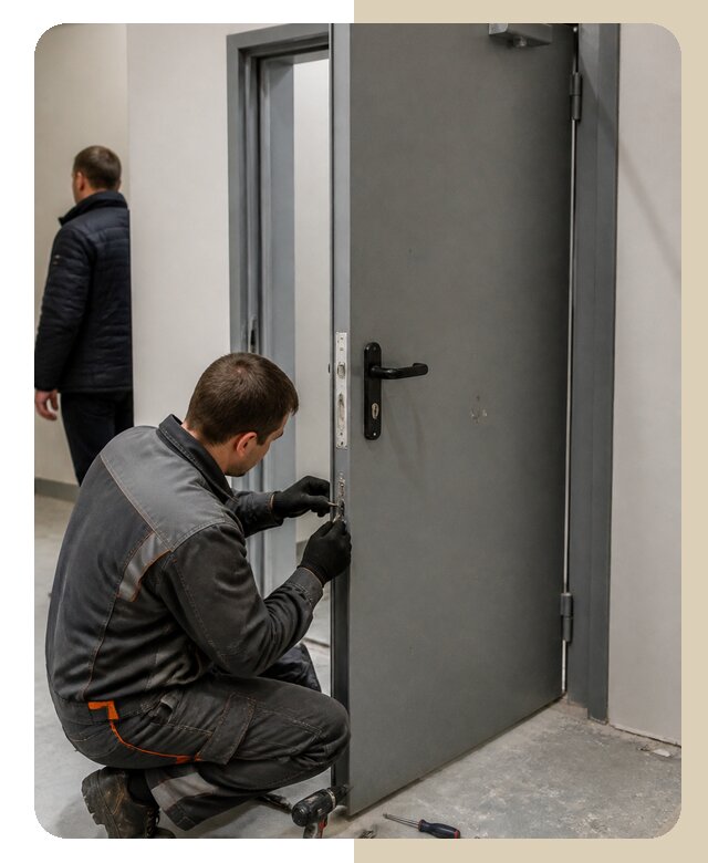Ремонт противопожарной двери в Нурлате по цене 6778 р. | ДвериЛегко-Нрт