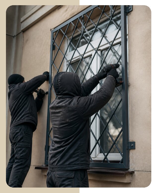 Установка антивандальных решеток на окна в Нурлате